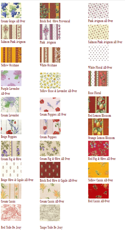 Valances are Made to Order in Your Choice of Fabric