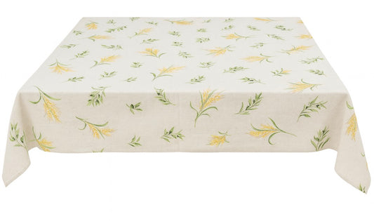 100% Cotton Cream Cassis All-Over Square/Rectangular Tablecloth