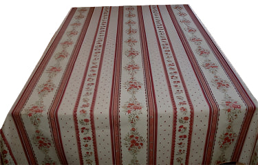 100% Cotton Salmon Pink Avignon Square/Rectangular Tablecloth