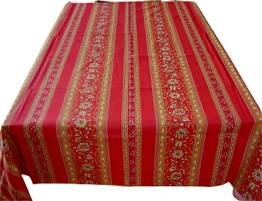 Cotton Red Occitane Square/Rectangular Tablecloth