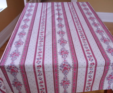 100% Cotton Pink Avignon Square/Rectangular Tablecloth