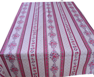 100% Cotton Pink Avignon Square/Rectangular Tablecloth