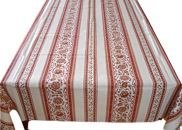 100% Cotton White Occitane Square/Rectangular Tablecloth