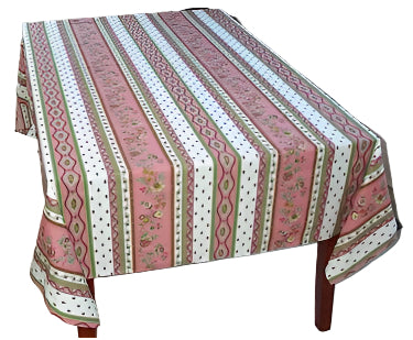 100% Cotton Rose Floral Square/Rectangular Tablecloth