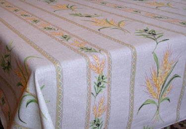 100% Cotton Cream Cassis Provencal Square/Rectangular Tablecloth