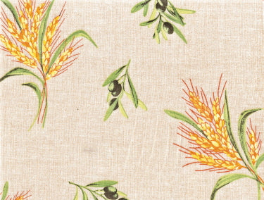 100% Cotton Cream Cassis All-Over Square/Rectangular Tablecloth
