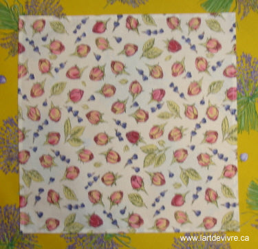 100% Cotton-Rose & Lavender Oval & Rectoval Tablecloth