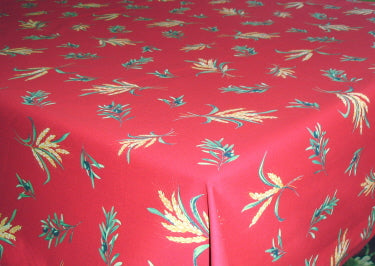 100% Cotton Red Cassis All-Over Provencal Square/Rectangular Tablecloth