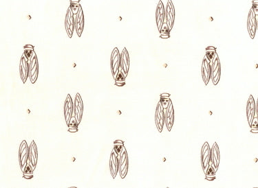 Fabric Sample in Beige Olive & Cigale All-Over $0.79 each