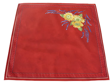 Napkin Red Sunflower Lavender