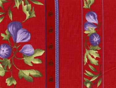 Fabric Sample in Red Fig & Olive $0.79 each