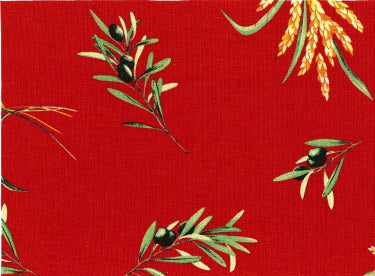 Fabric Sample in Red Cassis All-Over $0.79 each