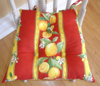 Chair Cushions - Made to order in the fabric of your choice.