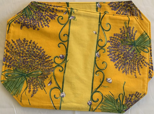 Set of 2 Yellow Lavender Placemats - 40% off