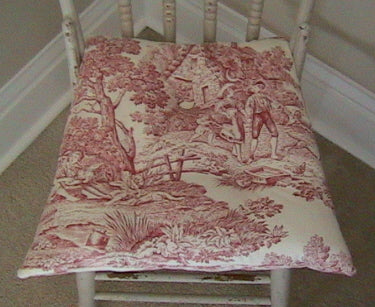 Chair Cushions - 100% Cotton Made to order in your choice of fabric ( Shipping $50 to Canada/$80 to USA )