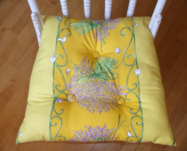 Chair Cushions - 100% Cotton Made to order in your choice of fabric ( Shipping $50 to Canada/$80 to USA )