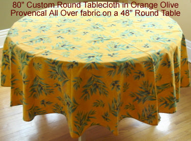 Custom 100% Cotton Round Tablecloths
