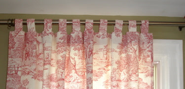 Curtain Panels are Made to Order in Your Choice of Fabric