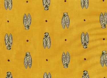 Fabric Sample in Orange Olive & Cigale All-Over $0.79 each
