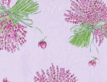 100% Cotton Fabric By Metre Purple Lavender All Over Motif Fabric $25.90/Metre