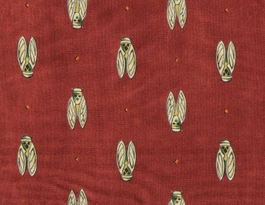 Fabric Sample in Brick Red Cigale All-Over $0.79 each