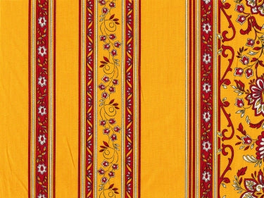 100% Cotton Fabric By Metre Yellow Occitane Motif Fabric $25.90/Metre