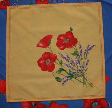 Yellow Poppies Napkin $6.50 each