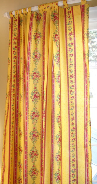 Curtain Panels are Made to Order in Your Choice of Fabric