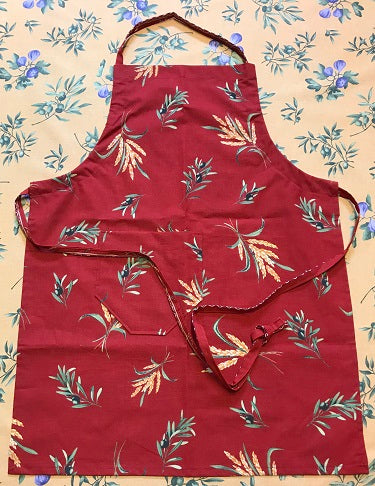 Red Cassis All Over Apron $25.90 each