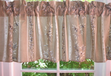 Valances are Made to Order in Your Choice of Fabric