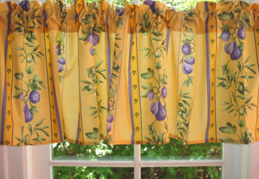 Valances are Made to Order in Your Choice of Fabric
