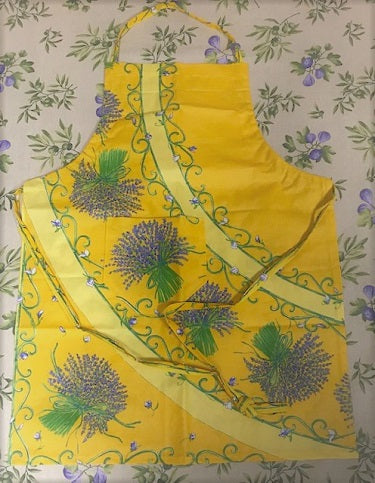 Coated Yellow Lavender Apron $29.90 each