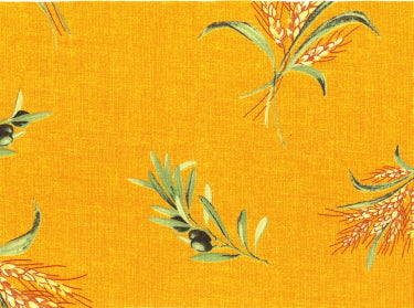 100% Cotton Fabric By Metre Yellow Cassis All Over Motif Fabric $25.90/Metre