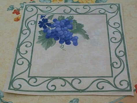 Cream Grape Napkin $6.50 each