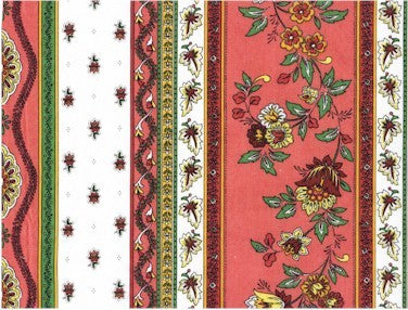 100% Cotton Fabric By Metre Rose Floral Motif Fabric $25.90/Metre